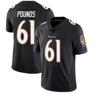 Diego Pounds Baltimore Ravens Youth Limited Alternate Vapor Untouchable Nike Jersey - Black
