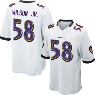 Dion Wilson Jr. Baltimore Ravens Men's Game Nike Jersey - White