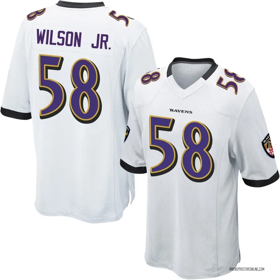 Dion Wilson Jr. Baltimore Ravens Men's Game Nike Jersey - White