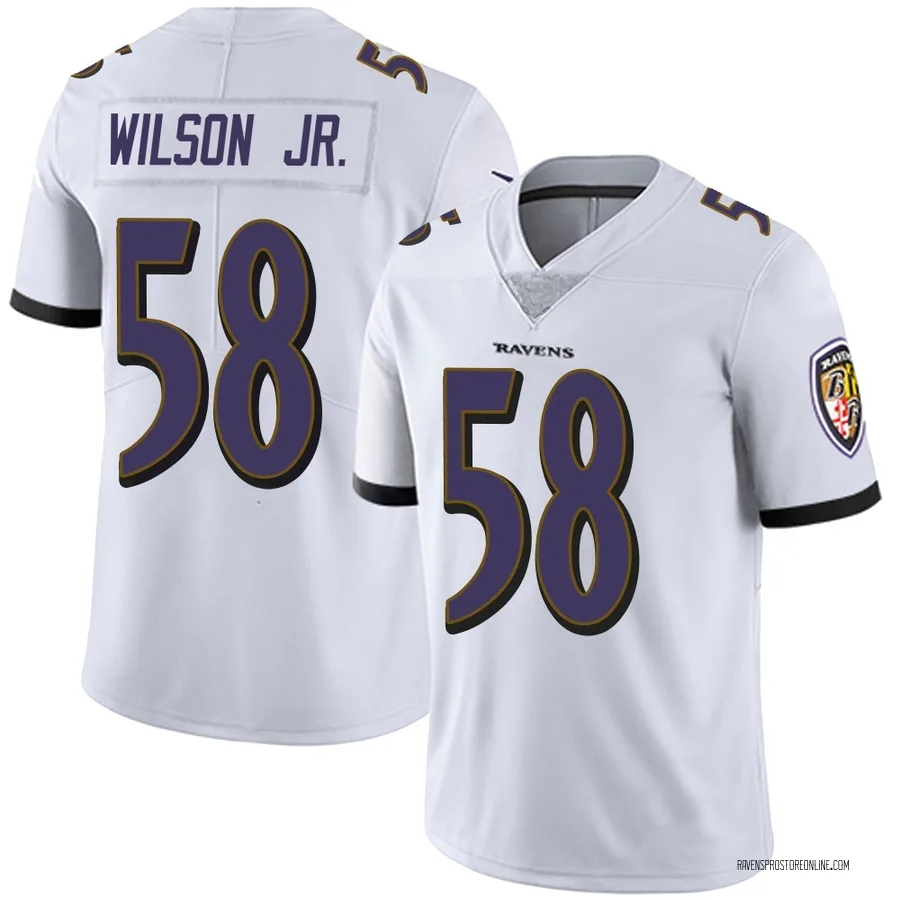 Dion Wilson Jr. Baltimore Ravens Men's Limited Vapor Untouchable Nike Jersey - White