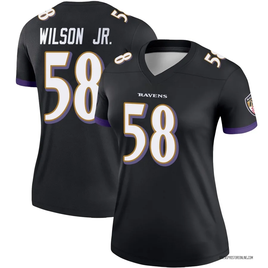 Dion Wilson Jr. Baltimore Ravens Women's Legend Nike Jersey - Black