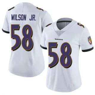 Dion Wilson Jr. Baltimore Ravens Women's Limited Vapor Untouchable Nike Jersey - White