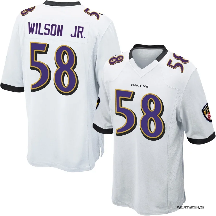 Dion Wilson Jr. Baltimore Ravens Youth Game Nike Jersey - White
