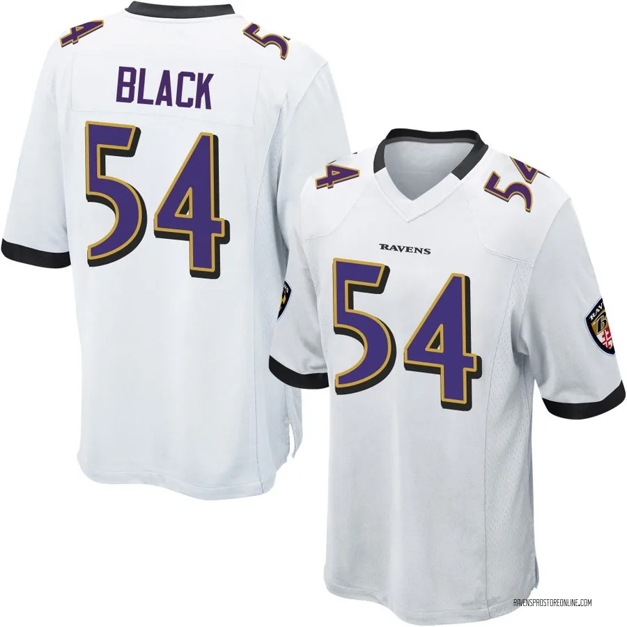 Diwun Black Baltimore Ravens Men's Game Nike Jersey - White