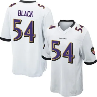 Diwun Black Baltimore Ravens Youth Game Nike Jersey - White