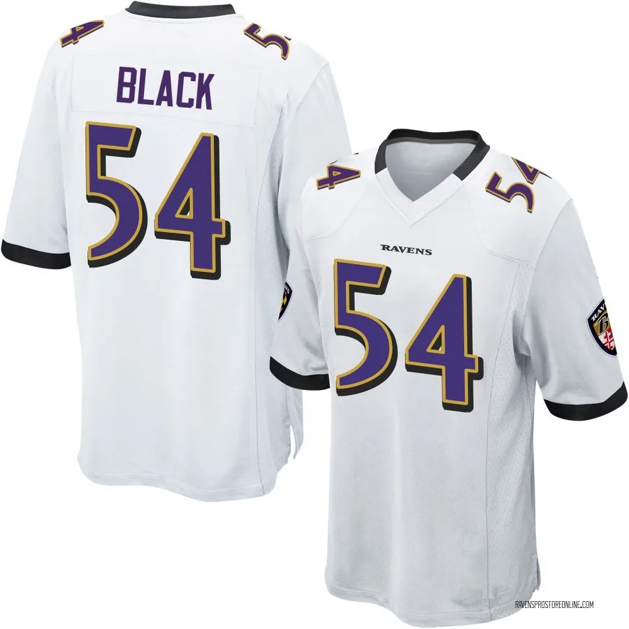 Diwun Black Baltimore Ravens Youth Game Nike Jersey - White
