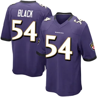 Diwun Black Baltimore Ravens Youth Game Team Color Nike Jersey - Purple