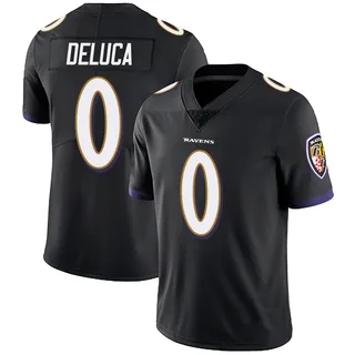 Dominic DeLuca Baltimore Ravens Men's Limited Alternate Vapor Untouchable Nike Jersey - Black