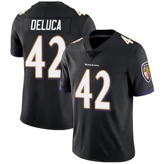 Dominic DeLuca Baltimore Ravens Men's Limited Alternate Vapor Untouchable Nike Jersey - Black