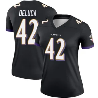 Dominic DeLuca Baltimore Ravens Women's Legend Nike Jersey - Black
