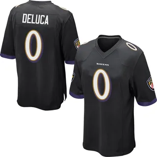 Dominic DeLuca Baltimore Ravens Youth Game Nike Jersey - Black