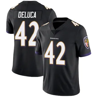 Dominic DeLuca Baltimore Ravens Youth Limited Alternate Vapor Untouchable Nike Jersey - Black