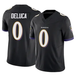 Dominic DeLuca Baltimore Ravens Youth Limited Vapor F.U.S.E. Nike Jersey - Black