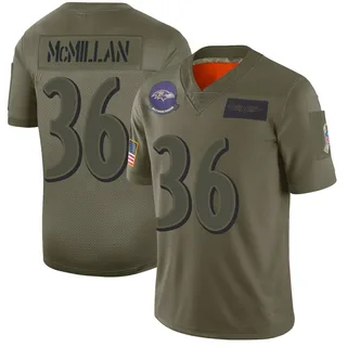 Dontae McMillan Baltimore Ravens Men's Limited 2019 Salute to Service Nike Jersey - Camo