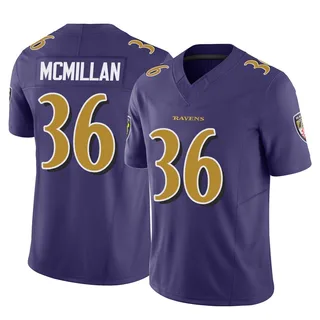 Dontae McMillan Baltimore Ravens Men's Limited Vapor F.U.S.E. Nike Jersey - Purple