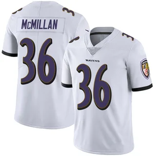 Dontae McMillan Baltimore Ravens Men's Limited Vapor Untouchable Nike Jersey - White