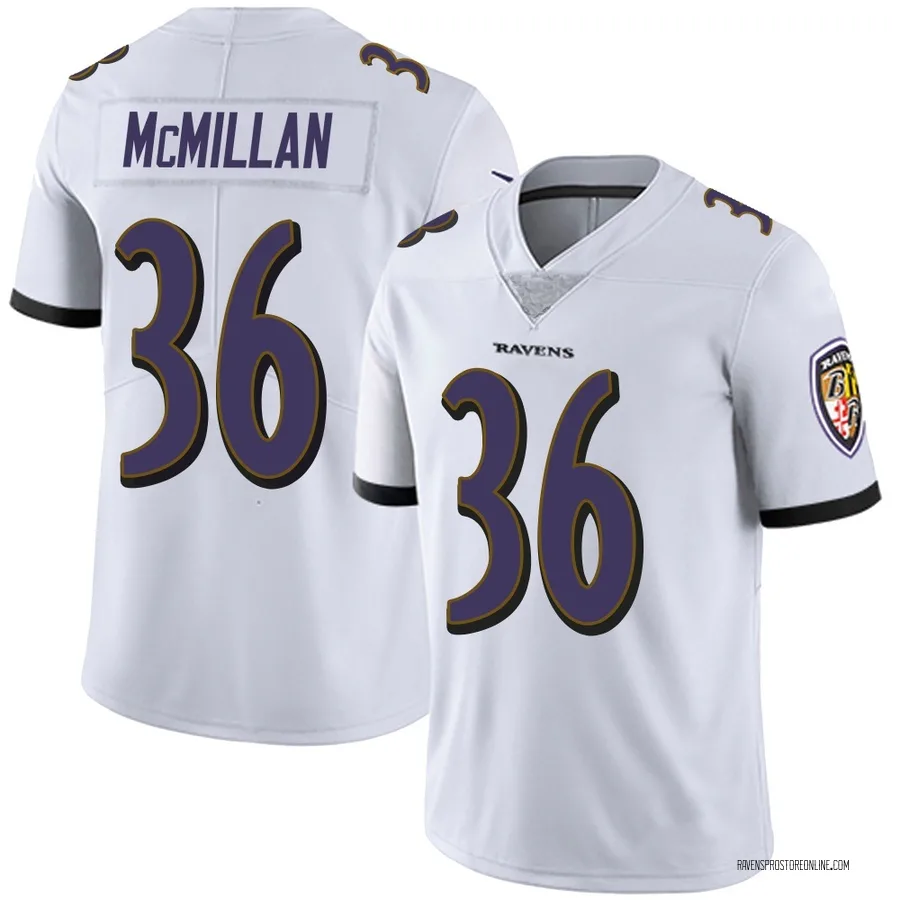 Dontae McMillan Baltimore Ravens Men's Limited Vapor Untouchable Nike Jersey - White