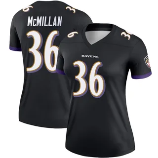 Dontae McMillan Baltimore Ravens Women's Legend Nike Jersey - Black