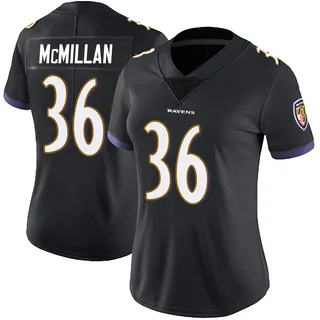 Dontae McMillan Baltimore Ravens Women's Limited Alternate Vapor Untouchable Nike Jersey - Black