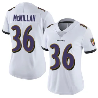 Dontae McMillan Baltimore Ravens Women's Limited Vapor Untouchable Nike Jersey - White