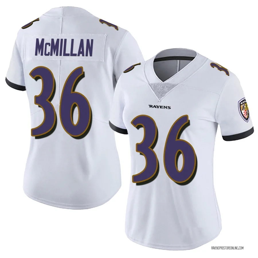 Dontae McMillan Baltimore Ravens Women's Limited Vapor Untouchable Nike Jersey - White