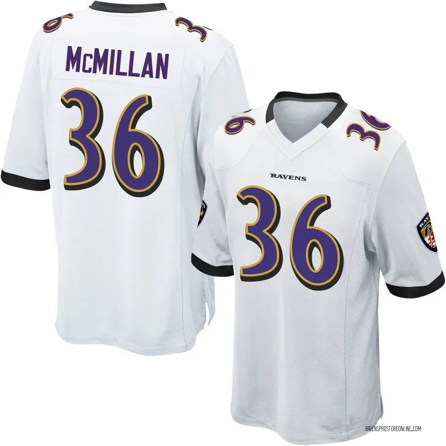 Dontae McMillan Baltimore Ravens Youth Game Nike Jersey - White