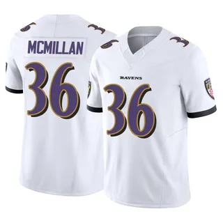 Dontae McMillan Baltimore Ravens Youth Limited Vapor F.U.S.E. Nike Jersey - White