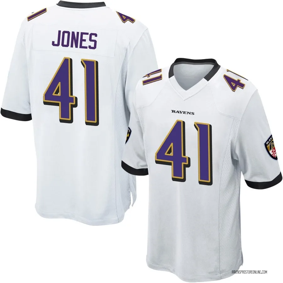 Dre'Mont Jones Baltimore Ravens Men's Game Nike Jersey - White