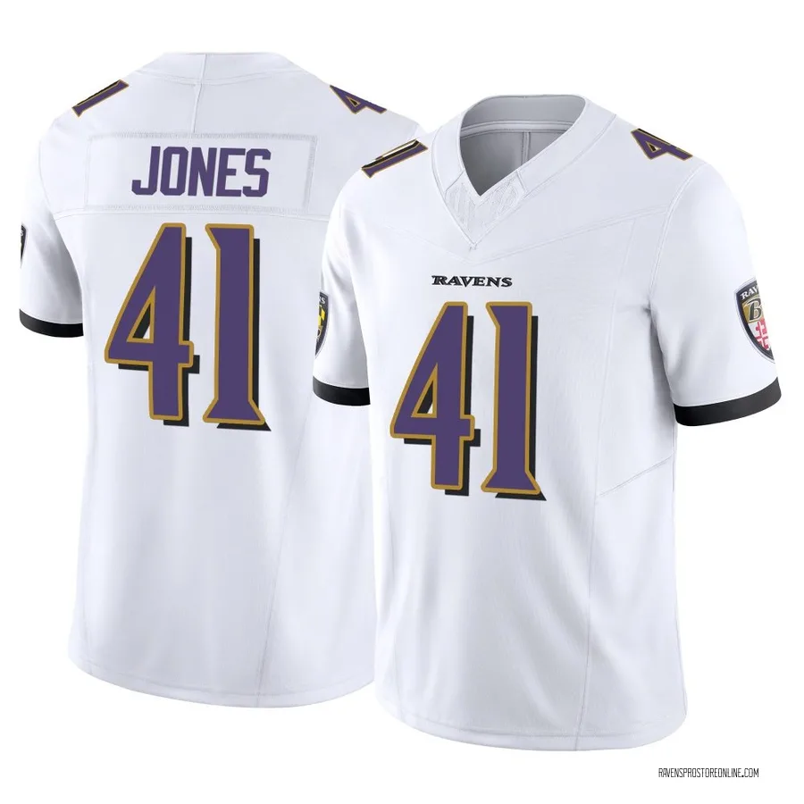 Dre'Mont Jones Baltimore Ravens Men's Limited Vapor F.U.S.E. Nike Jersey - White