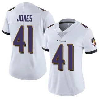 Dre'Mont Jones Baltimore Ravens Women's Limited Vapor Untouchable Nike Jersey - White