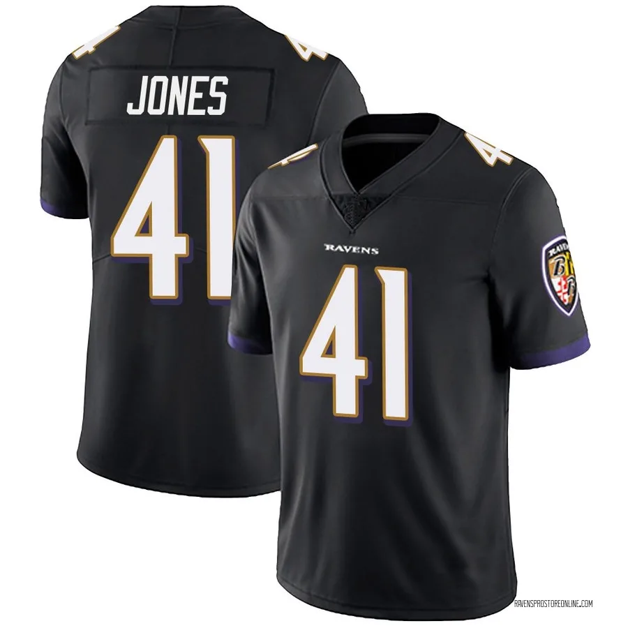 Dre'Mont Jones Baltimore Ravens Youth Limited Alternate Vapor Untouchable Nike Jersey - Black