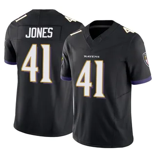 Dre'Mont Jones Baltimore Ravens Youth Limited Vapor F.U.S.E. Nike Jersey - Black