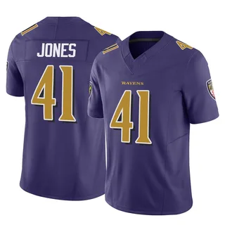 Dre'Mont Jones Baltimore Ravens Youth Limited Vapor F.U.S.E. Nike Jersey - Purple