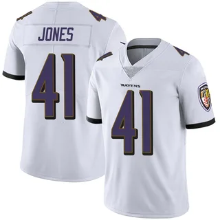 Dre'Mont Jones Baltimore Ravens Youth Limited Vapor Untouchable Nike Jersey - White