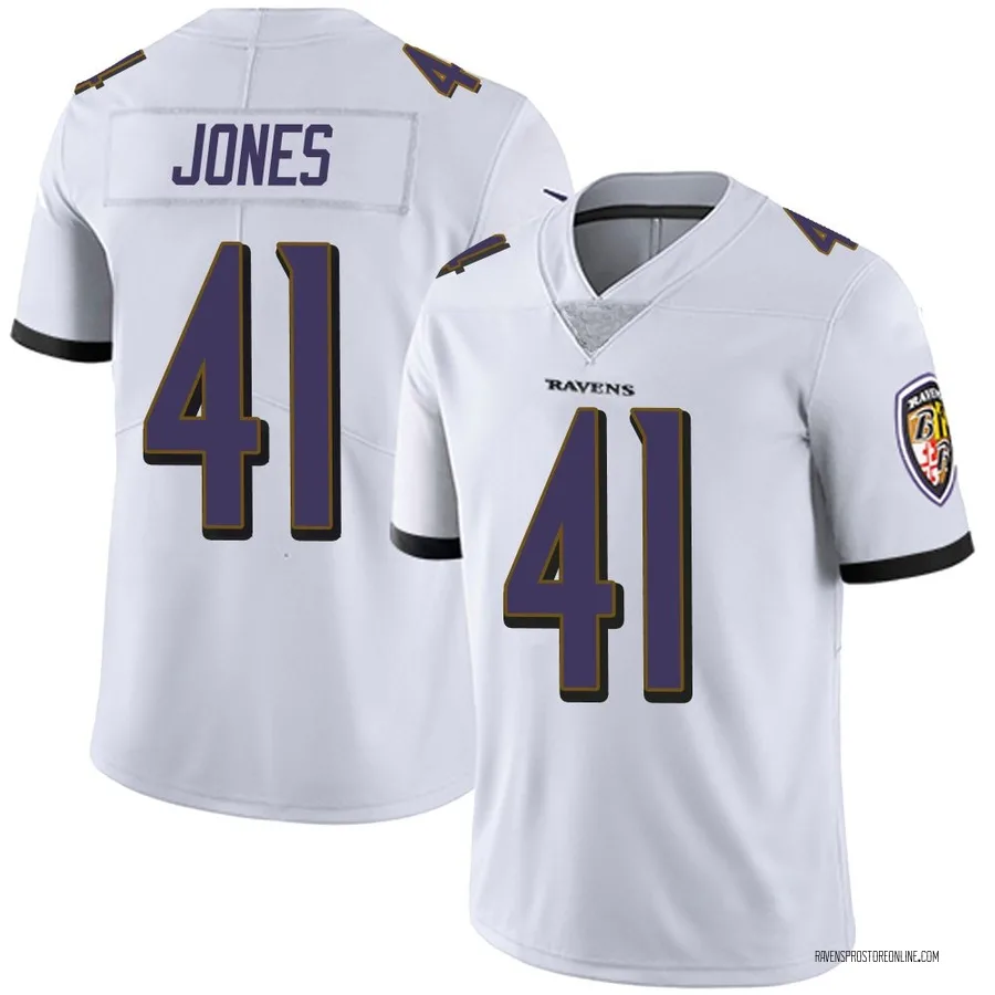 Dre'Mont Jones Baltimore Ravens Youth Limited Vapor Untouchable Nike Jersey - White