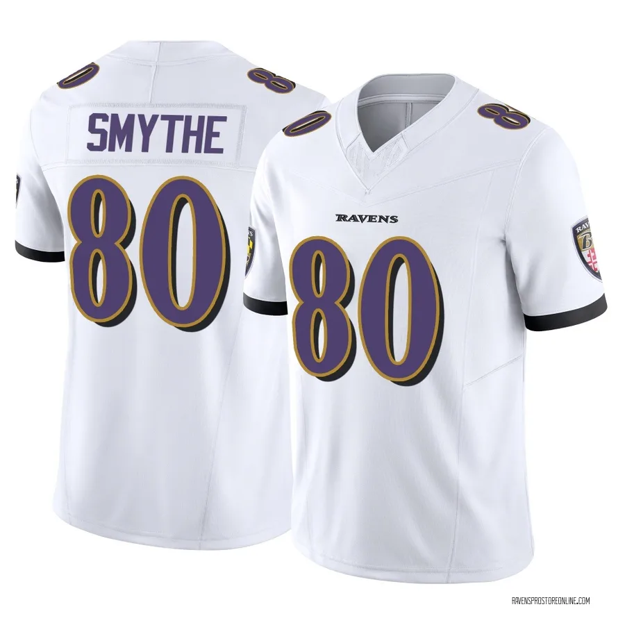 Durham Smythe Baltimore Ravens Men's Limited Vapor F.U.S.E. Nike Jersey - White