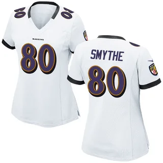 Durham Smythe Baltimore Ravens Women's Game Nike Jersey - White