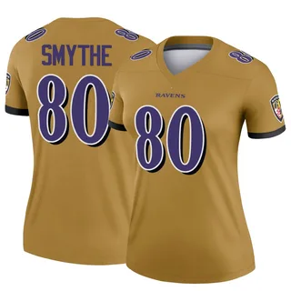 Durham Smythe Baltimore Ravens Women's Legend Inverted Nike Jersey - Gold
