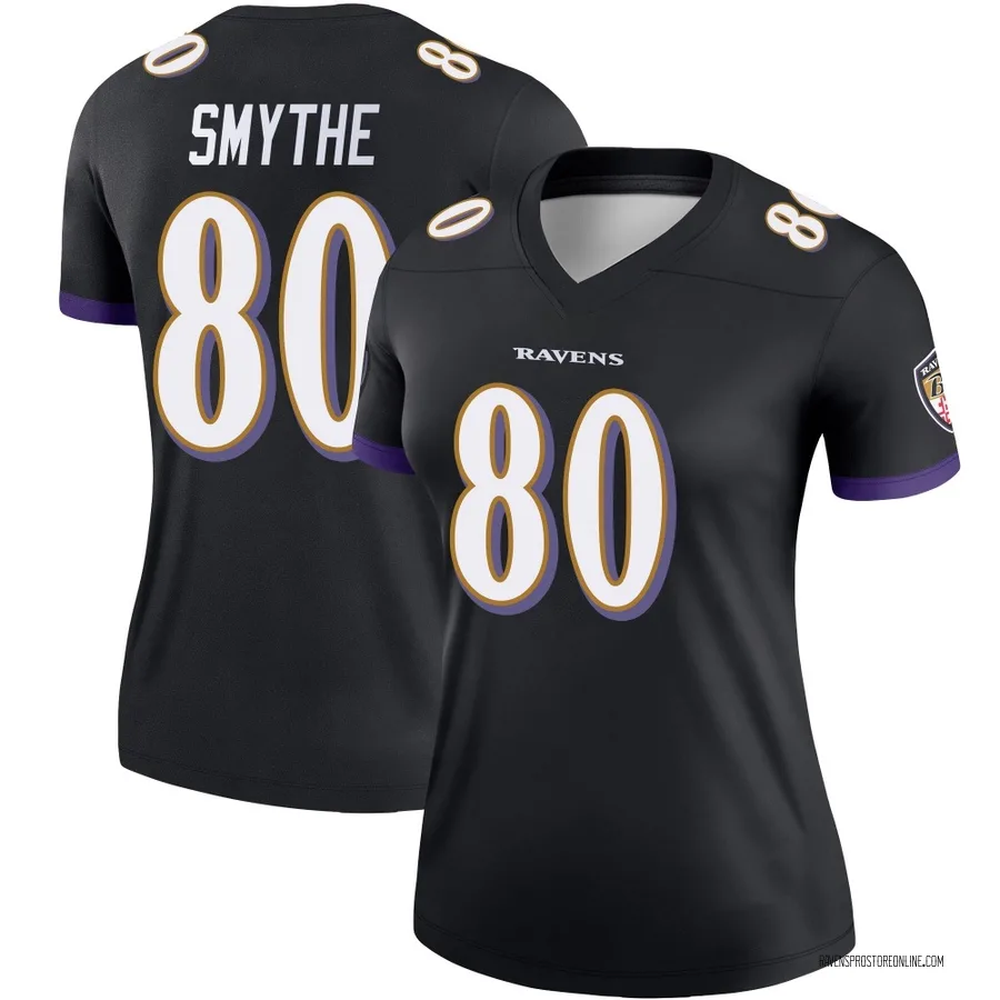 Durham Smythe Baltimore Ravens Women's Legend Nike Jersey - Black