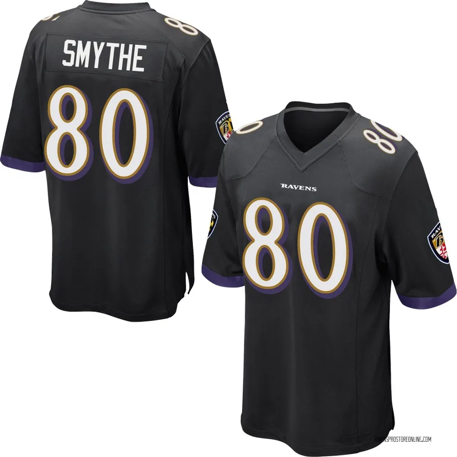 Durham Smythe Baltimore Ravens Youth Game Nike Jersey - Black