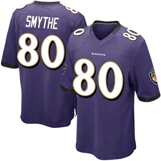 Durham Smythe Baltimore Ravens Youth Game Team Color Nike Jersey - Purple