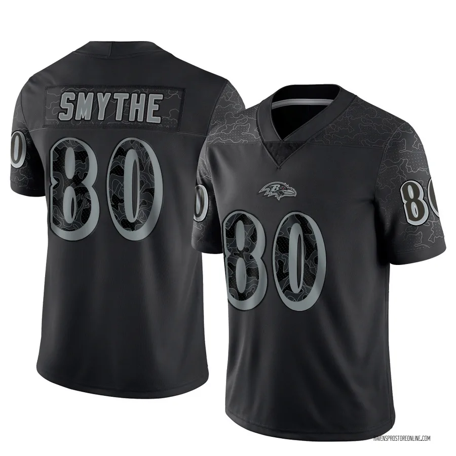 Durham Smythe Baltimore Ravens Youth Limited Reflective Nike Jersey - Black
