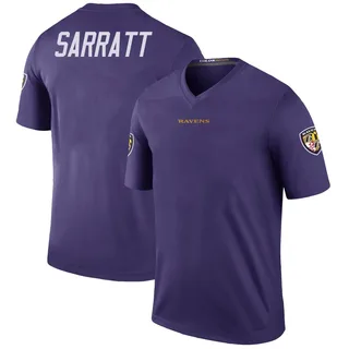 Elijah Sarratt Baltimore Ravens Men's Color Rush Legend Jersey - Purple