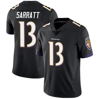 Elijah Sarratt Baltimore Ravens Men's Limited Alternate Vapor Untouchable Nike Jersey - Black