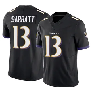 Elijah Sarratt Baltimore Ravens Men's Limited Vapor F.U.S.E. Nike Jersey - Black