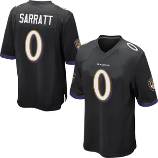 Elijah Sarratt Baltimore Ravens Youth Game Nike Jersey - Black