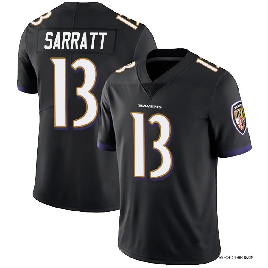 Elijah Sarratt Baltimore Ravens Youth Limited Alternate Vapor Untouchable Nike Jersey - Black