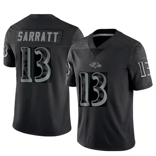 Elijah Sarratt Baltimore Ravens Youth Limited Reflective Nike Jersey - Black