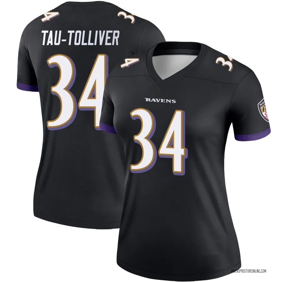 Elijah Tau-Tolliver Baltimore Ravens Women's Legend Nike Jersey - Black