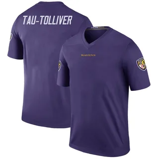 Elijah Tau-Tolliver Baltimore Ravens Youth Color Rush Legend Nike Jersey - Purple